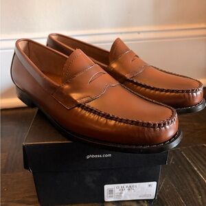 GH Bass - Logan Weejuns Brown Leather Loafers